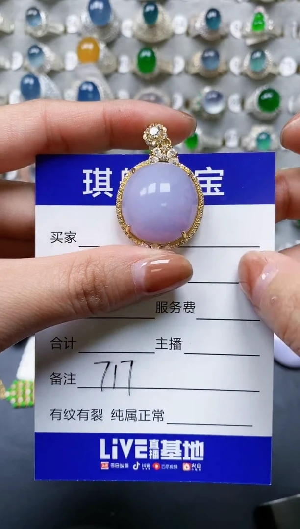 【闪购商品】翡翠颈饰银S925镶嵌0717