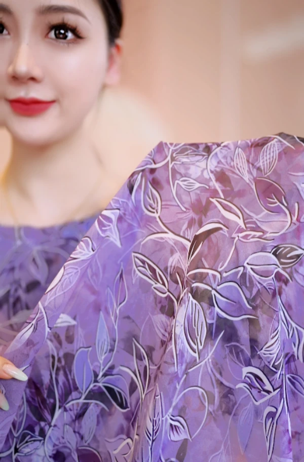 杭州专柜上新贵妇人紫气东来减龄连衣裙E-1001