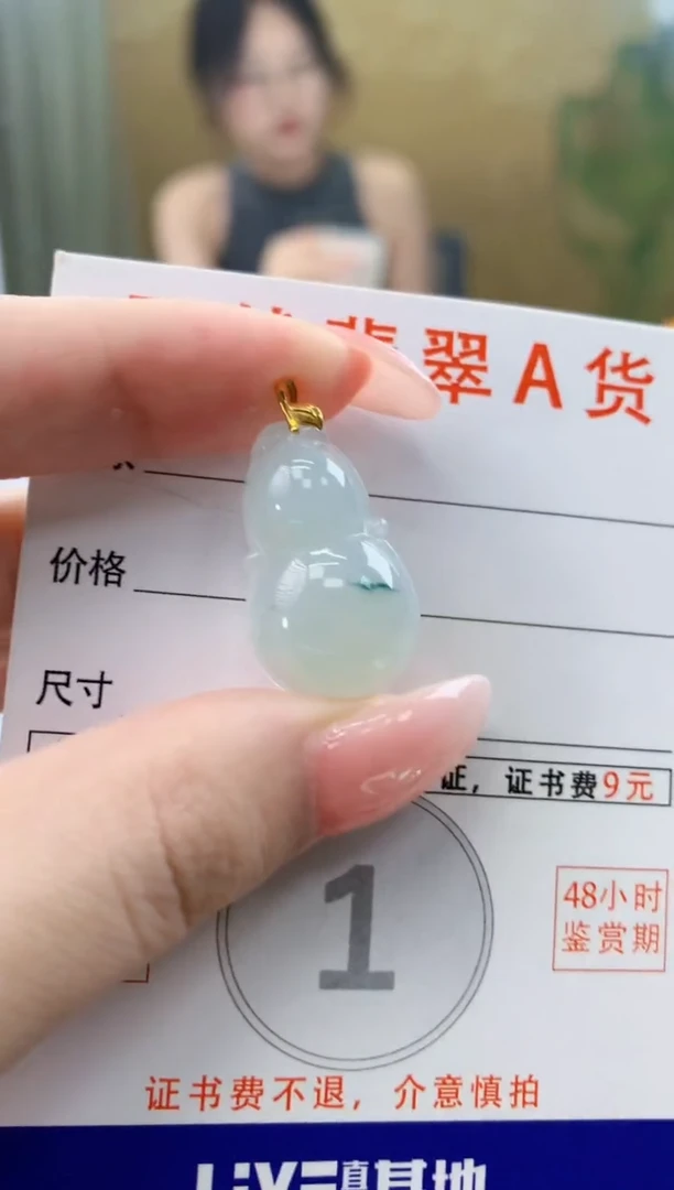 颈饰未镶嵌翡翠天然A货翡翠挂件