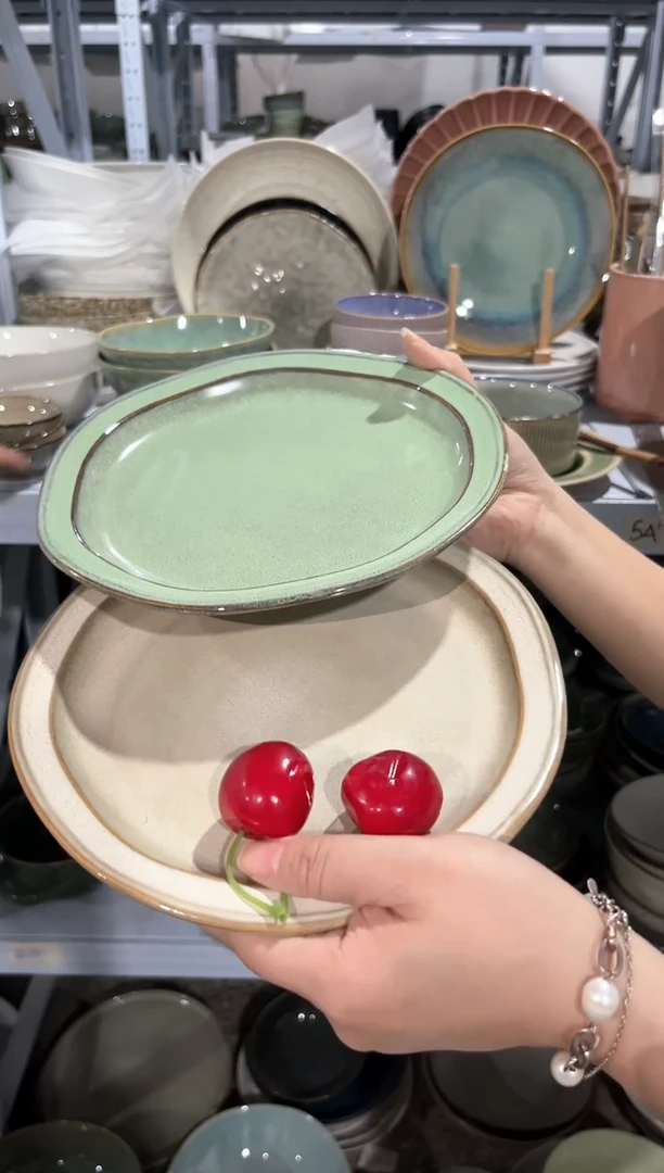 【闪购商品】瓷片外贸尾货瑕疵满20包邮X2 小盘组合