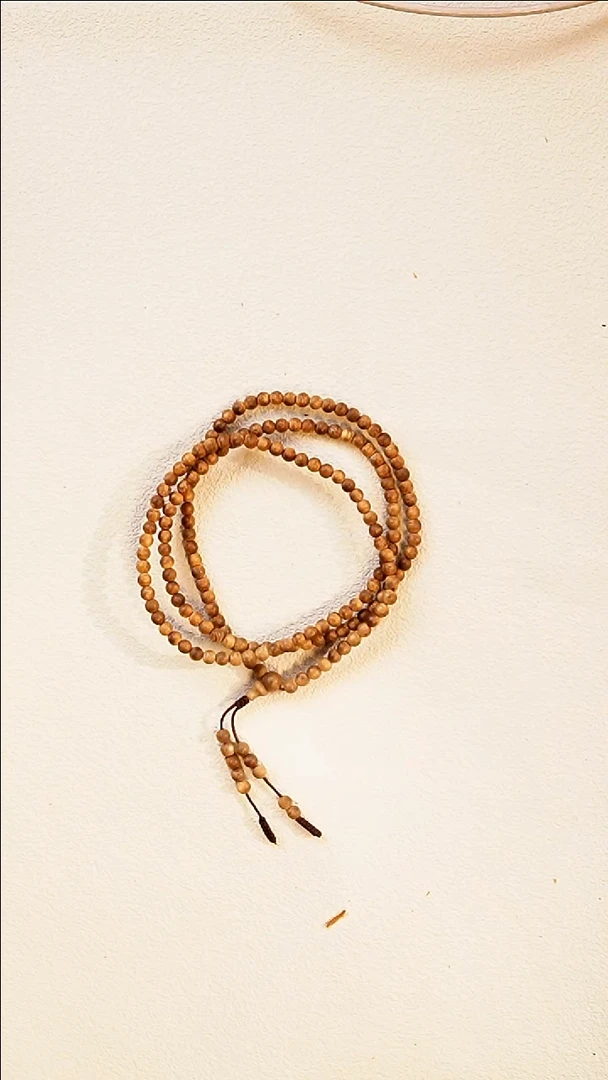 沉香手串海南白棋楠5mm圆珠多圈