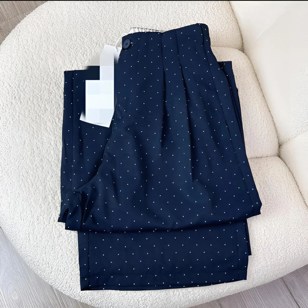 【现货+运费险】2025波点休闲阔腿裤直筒显瘦高腰长裤