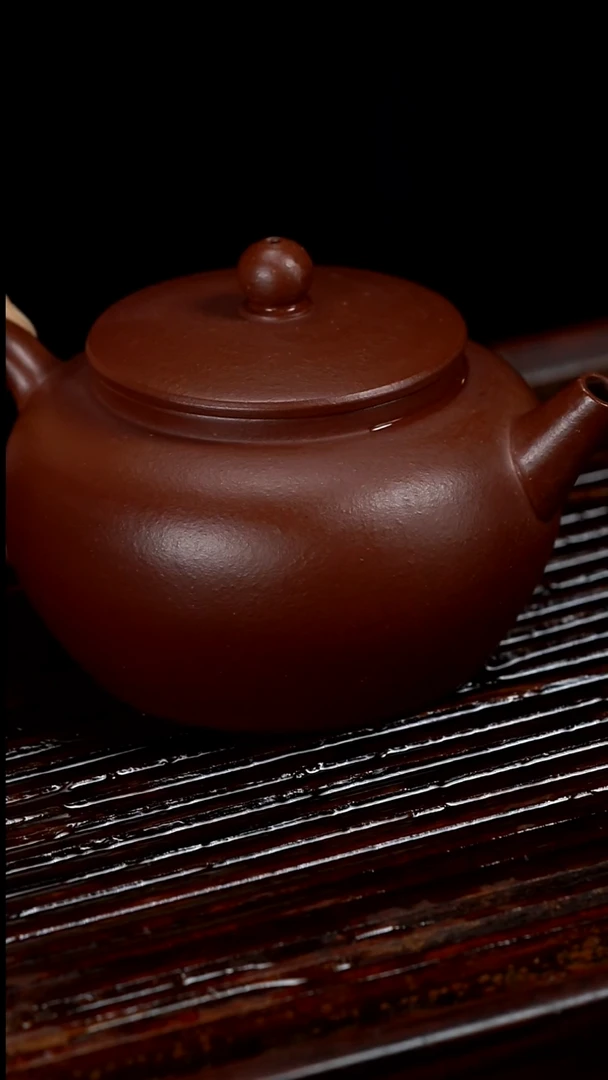 【闪购商品】紫砂茶壶130cc黄龙山原矿紫泥平盖莲子21