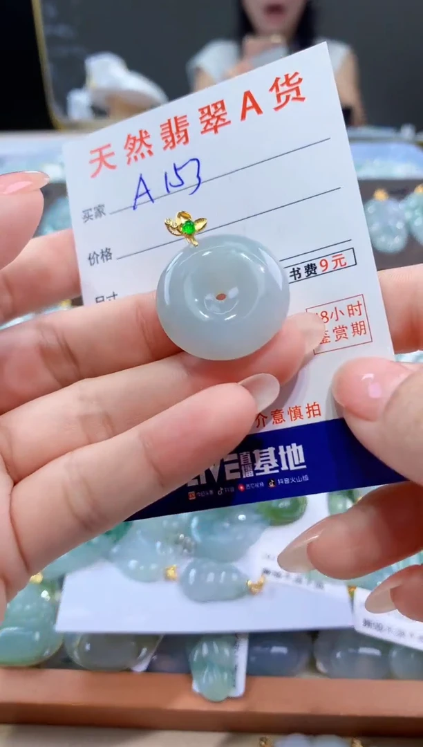 颈饰未镶嵌翡翠天然翡翠A货挂件