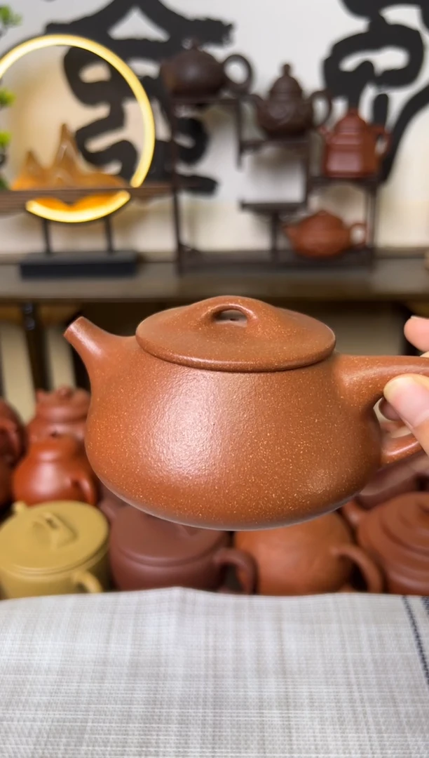 茶壶段泥黄降坡景州石瓢壶260CC