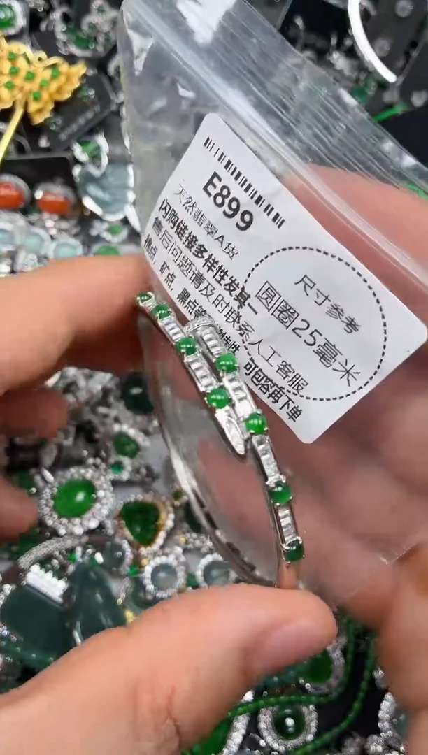 颈饰未镶嵌翡翠E899手镯