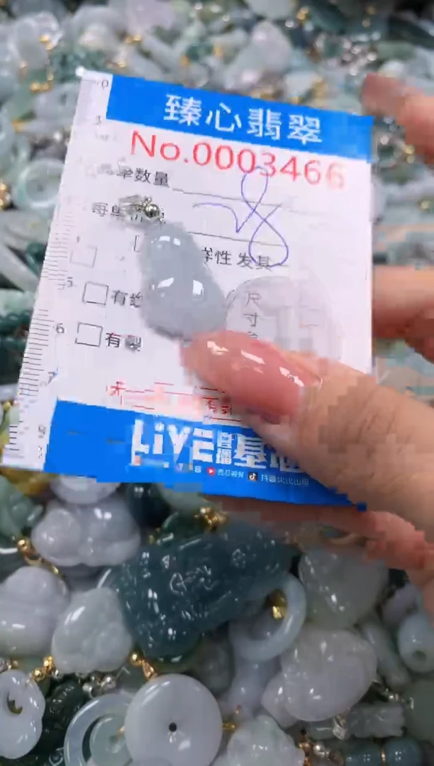 翡翠未镶嵌颈饰3466