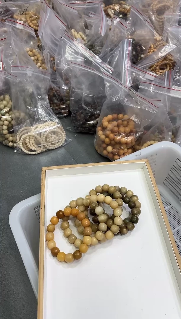 【闪购商品】菩提根/象牙果手串16有风化纹（649）