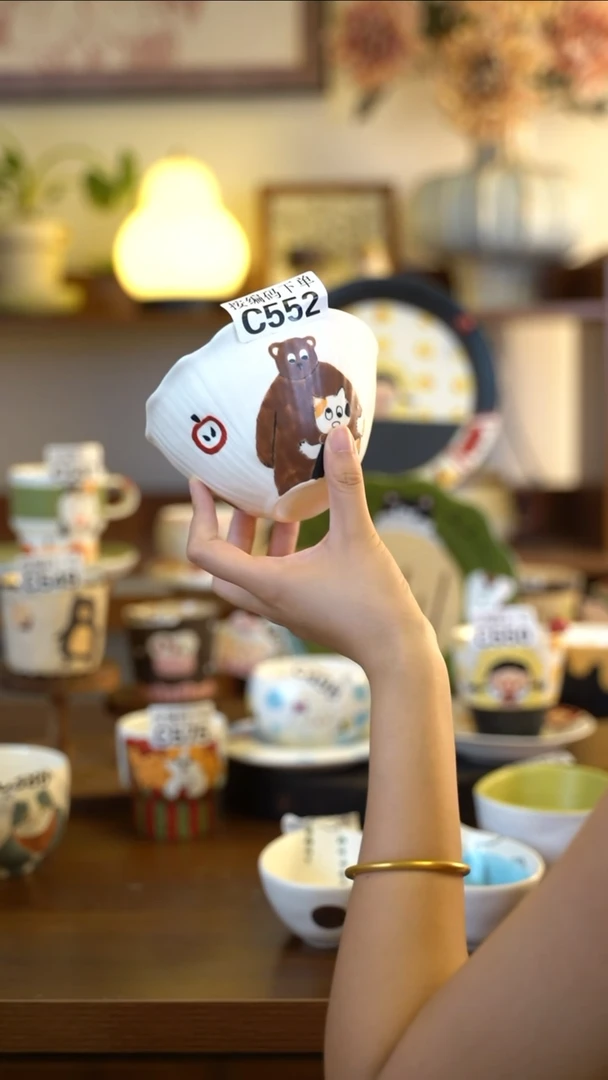 摆件C552 阿满屋手工手作陶瓷