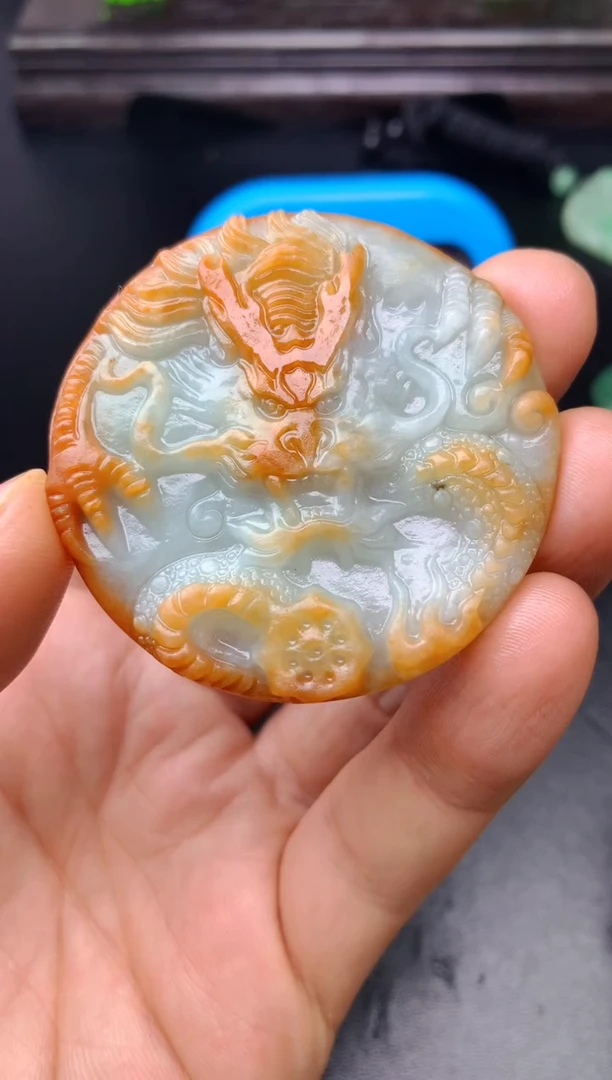 颈饰未镶嵌翡翠老*E龙牌