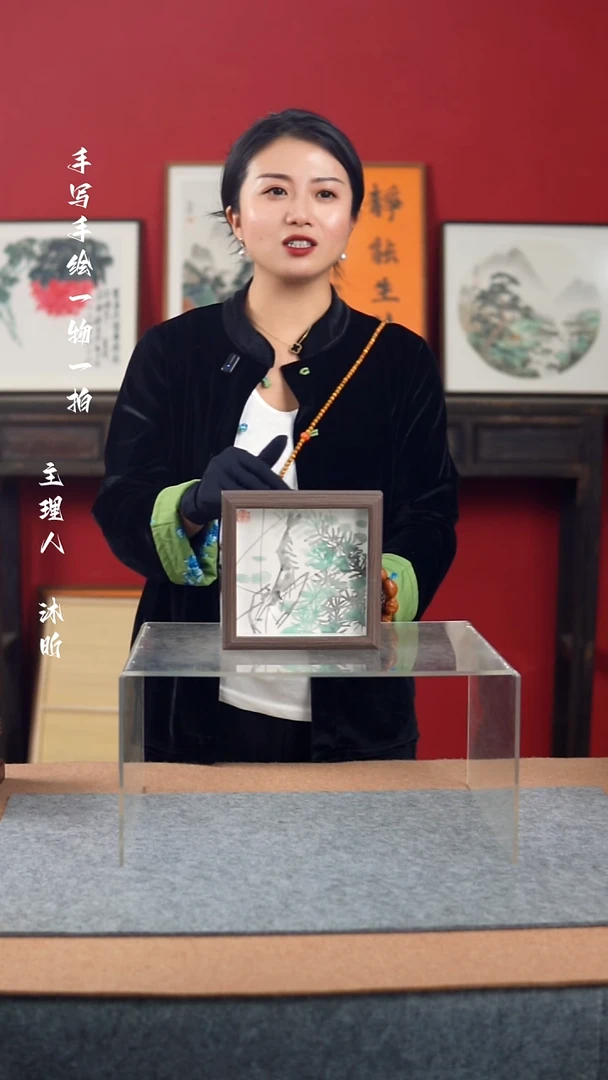 国画手写手绘-6寸摆台-花鸟作品