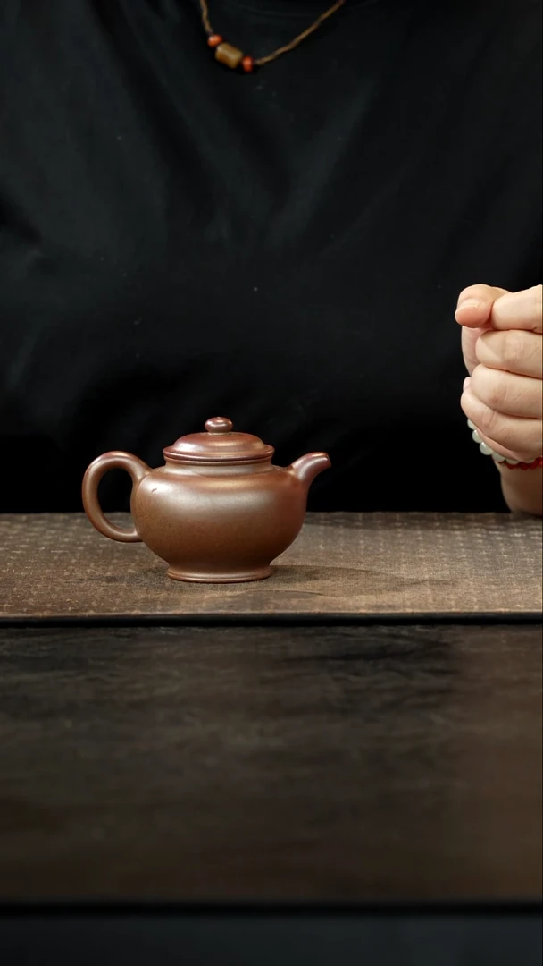 茶壶紫砂T*柴烧清水泥掇只170cc
