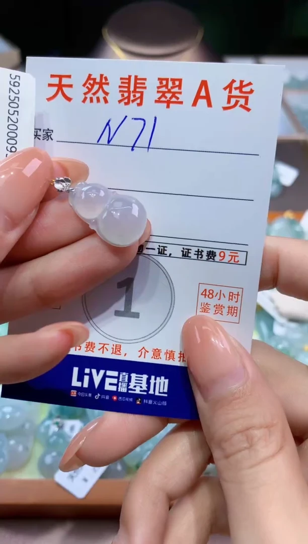 翡翠未镶嵌颈饰天然缅甸a货翡翠