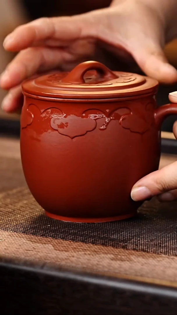 茶杯紫砂原矿紫砂盖杯