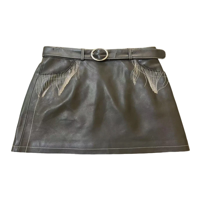 真皮绵羊皮女士短裤 已直播间过款为准