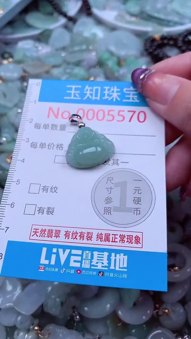 翡翠未镶嵌吊坠(不含链)5569