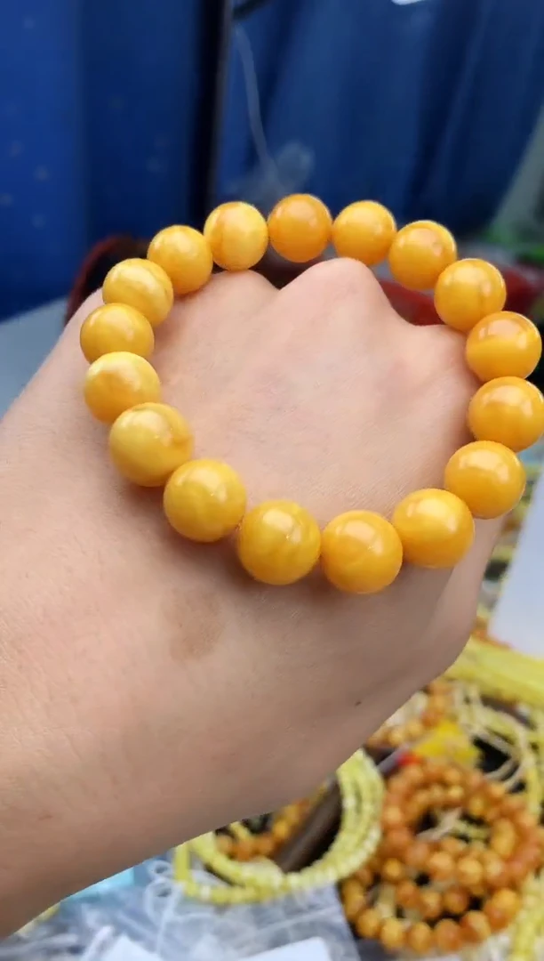 裸石蜜蜡未镶嵌手串卡11