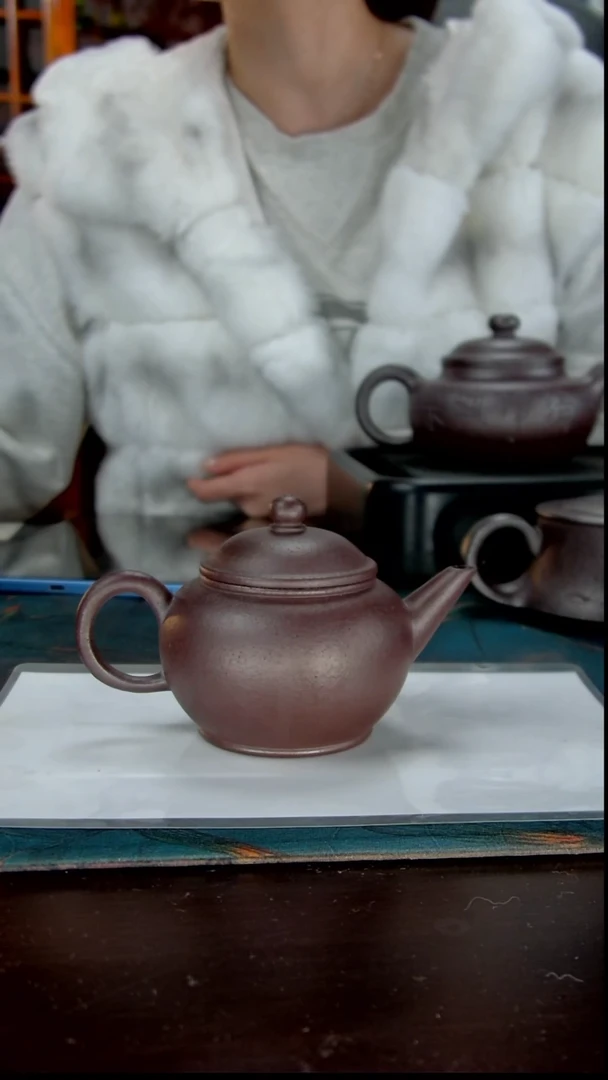 茶壶紫砂纯石红1111111111