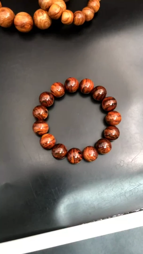 黄花梨/降香黄檀手串/手链海黄野油1.5手串开播炸福利