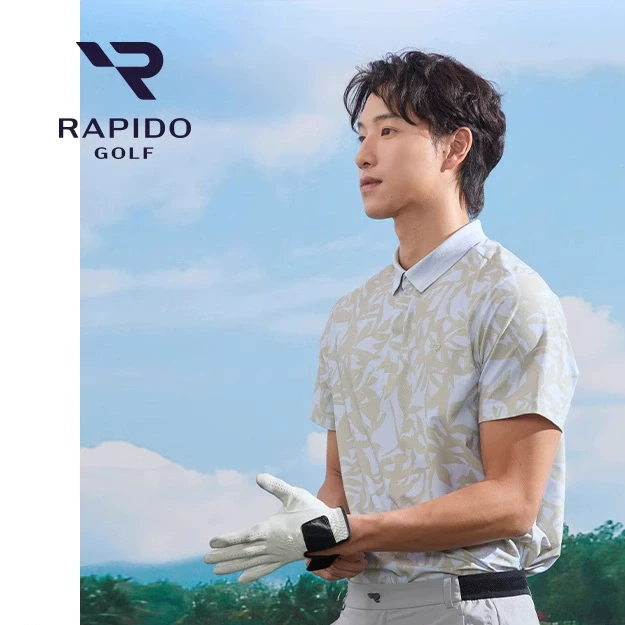 【新品】RAPIDO雳霹道25年春夏高尔夫GOLF满印短袖POLO男VN5542C54