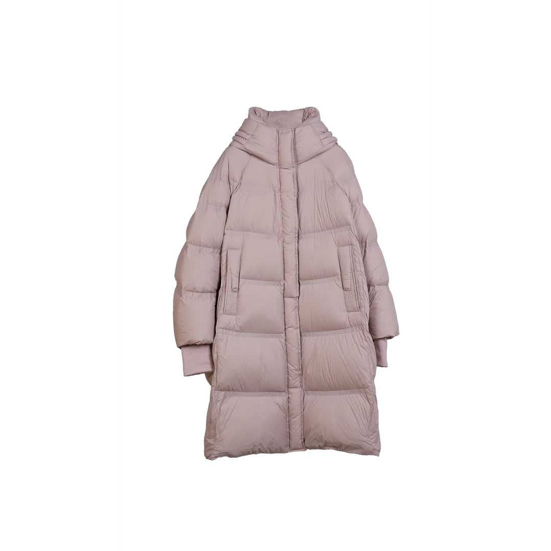 【航睿专享】长款A型拼毛织羽绒服TDYH2732