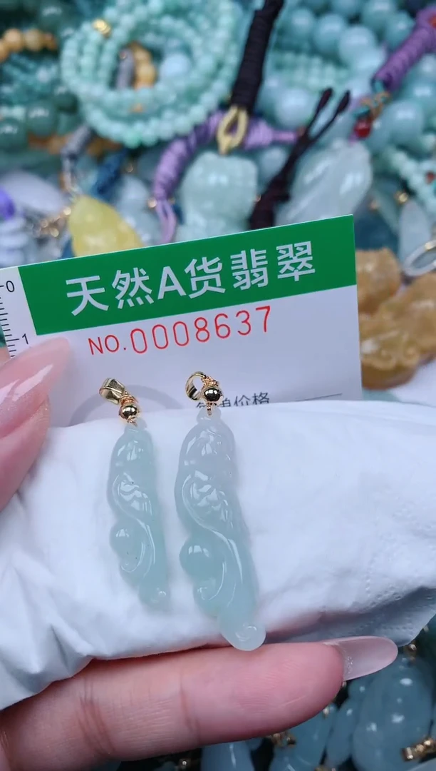 翡翠未镶嵌颈饰.0008637