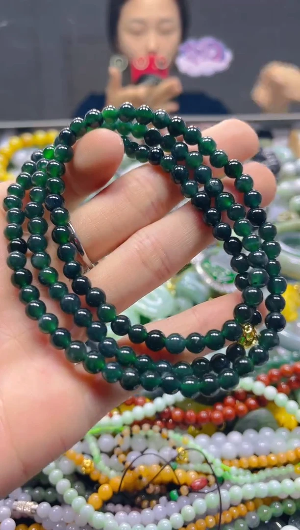 颈饰未镶嵌翡翠5MM