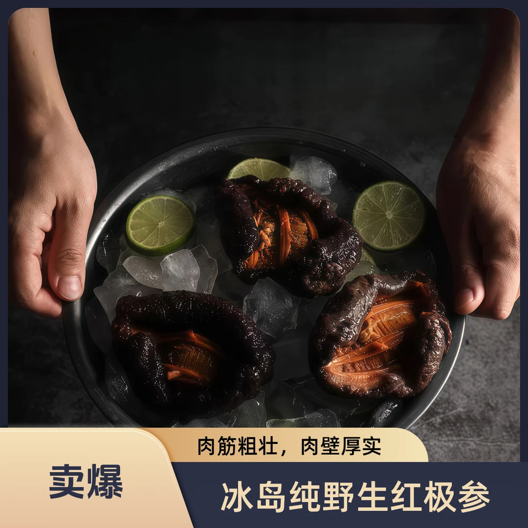 {即食}冰岛纯净水域野生红极参，大号4-6头/袋，滋补圣品送礼优选