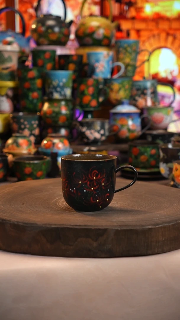 油画   釉下彩   杯子