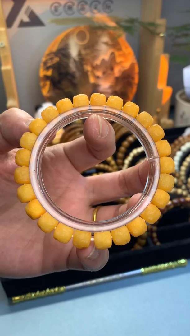 菩提根/象牙果吊坠菩提根风化老料雕刻烟花饕餮纹卡8.5单圈