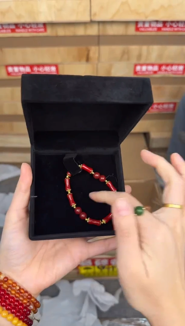 慈木器文玩阁珐琅手链竹节手串链接@@YS1853