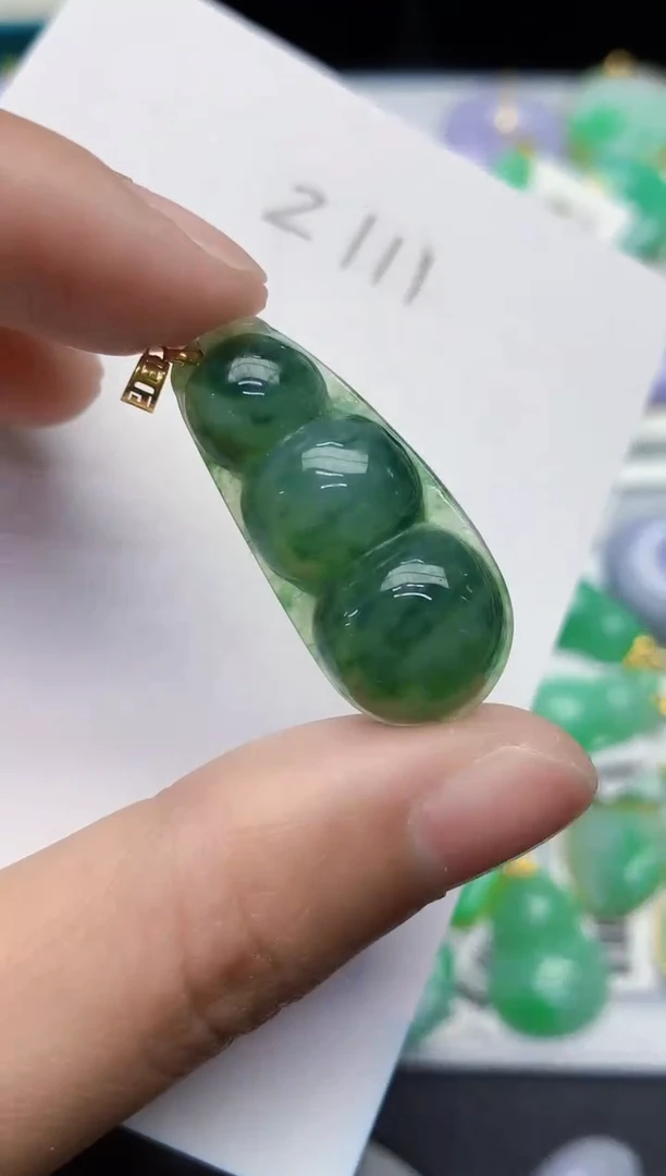 【闪购商品】翡翠颈饰18K金镶嵌000000000