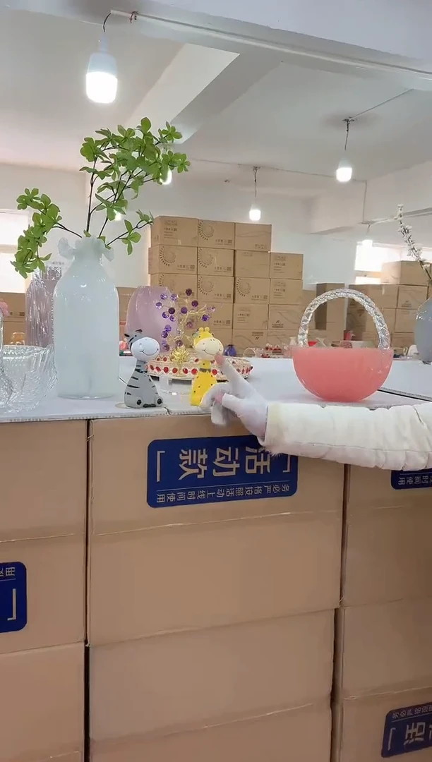 【闪购商品】琉璃迪喜花器-d-早23 猫托盘