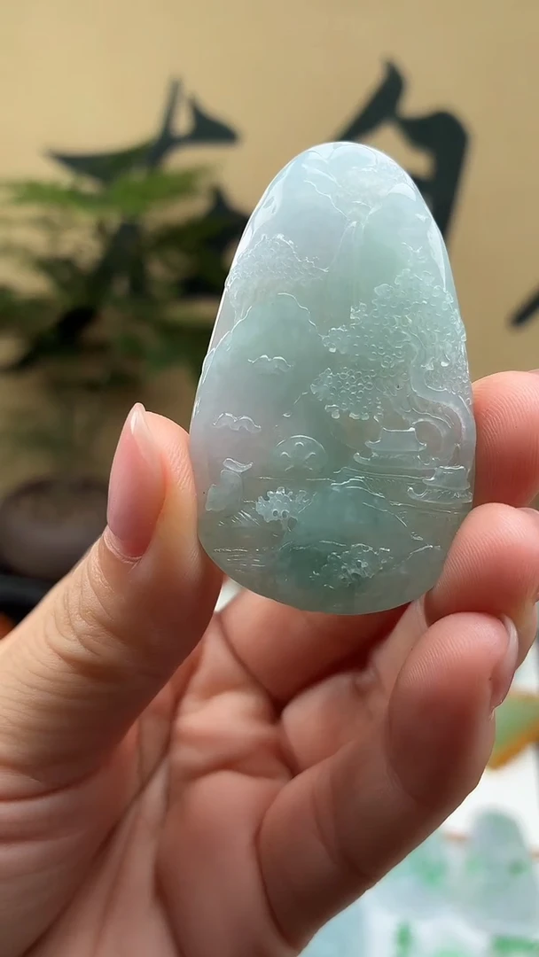 颈饰未镶嵌翡翠天然翡翠A货
