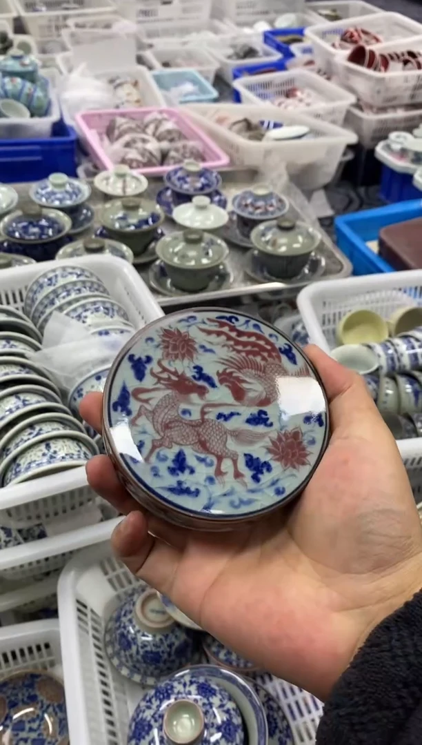 杯景德陶瓷茶具盖置