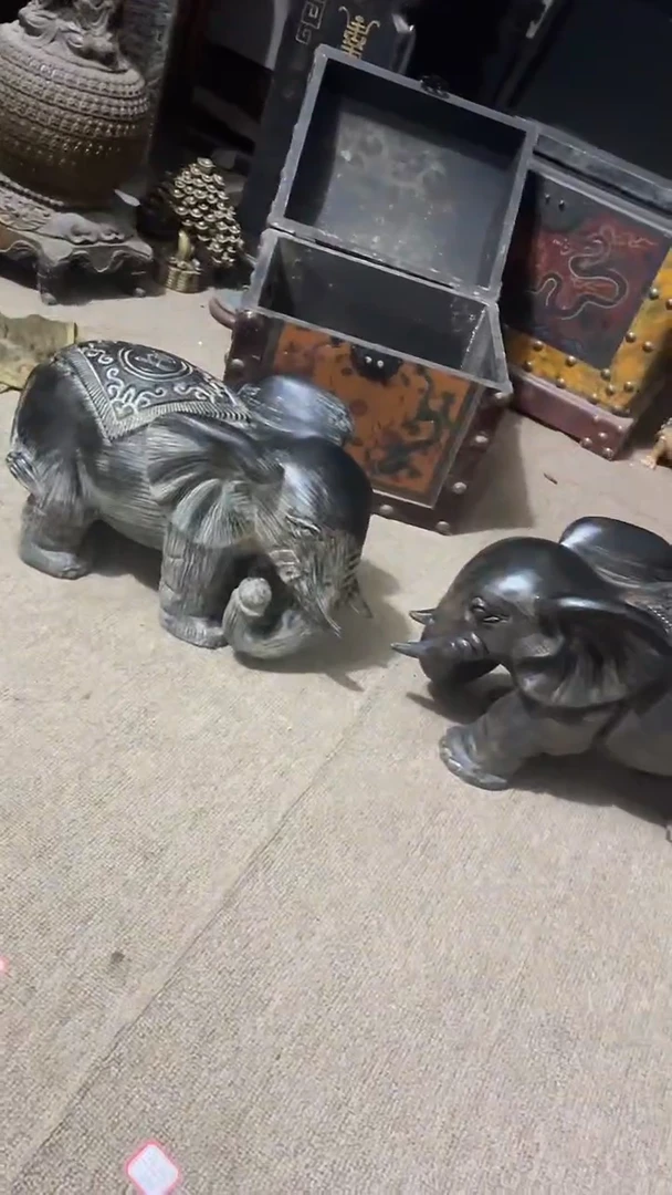 【闪购商品】木新年快乐香木摆件