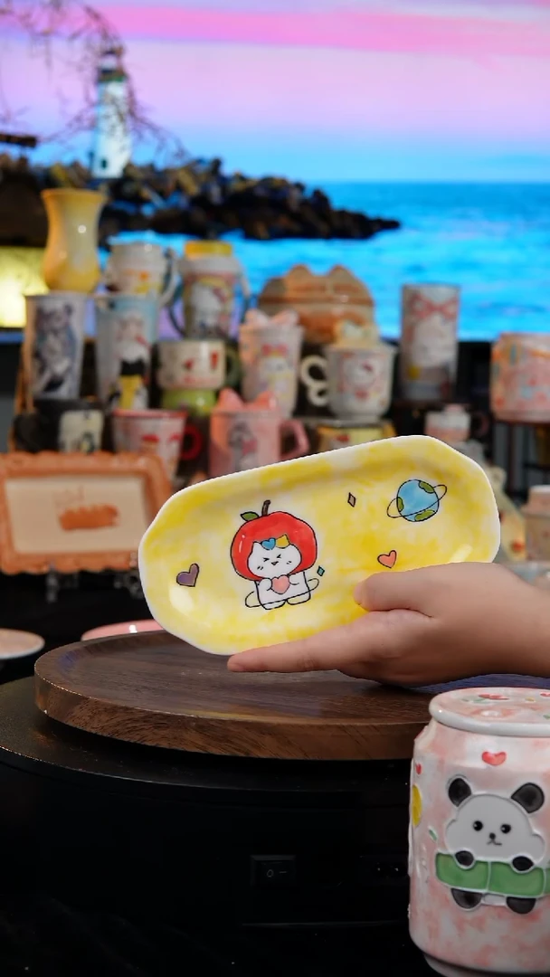陶瓷便携款景德镇手工手绘陶瓷