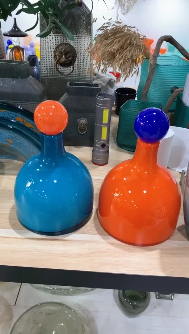 【闪购商品】琉璃慕忆家花瓶2套