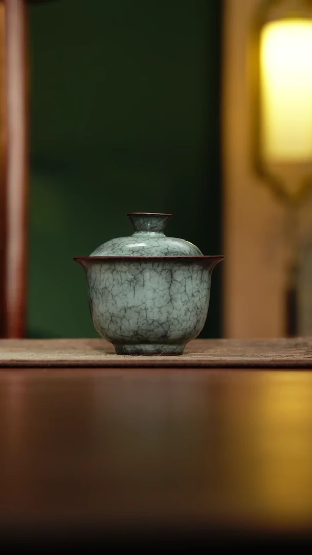 【闪购商品】【览古雅韵】二才盖碗