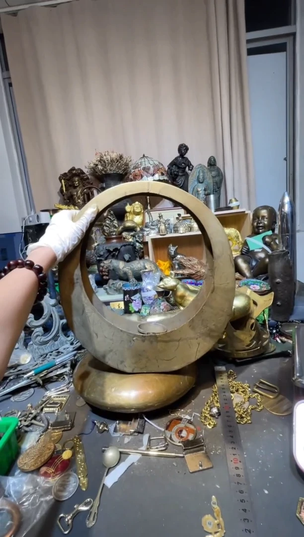 茶盏大阪回流商品铜器摆件53