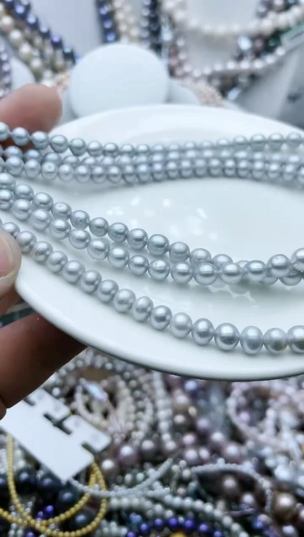 【闪购商品】淡水珍珠颈饰钛钢10