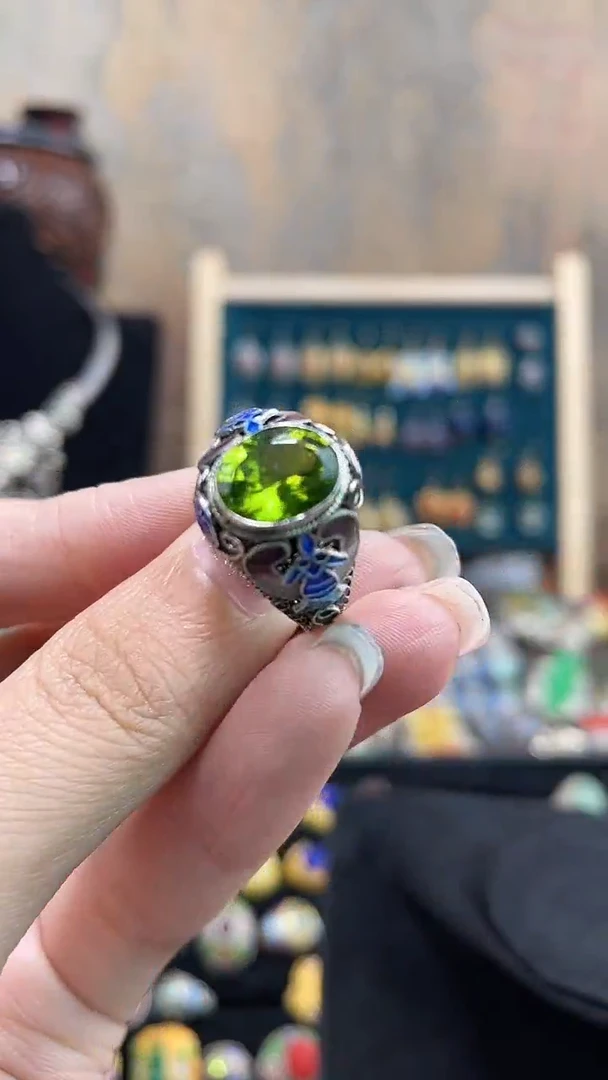 非遗手工花丝镶嵌戒指