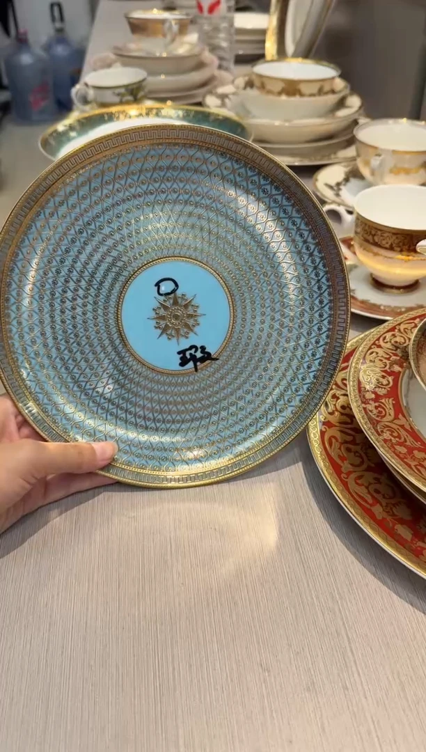 瓷片8英寸满花盘 1个