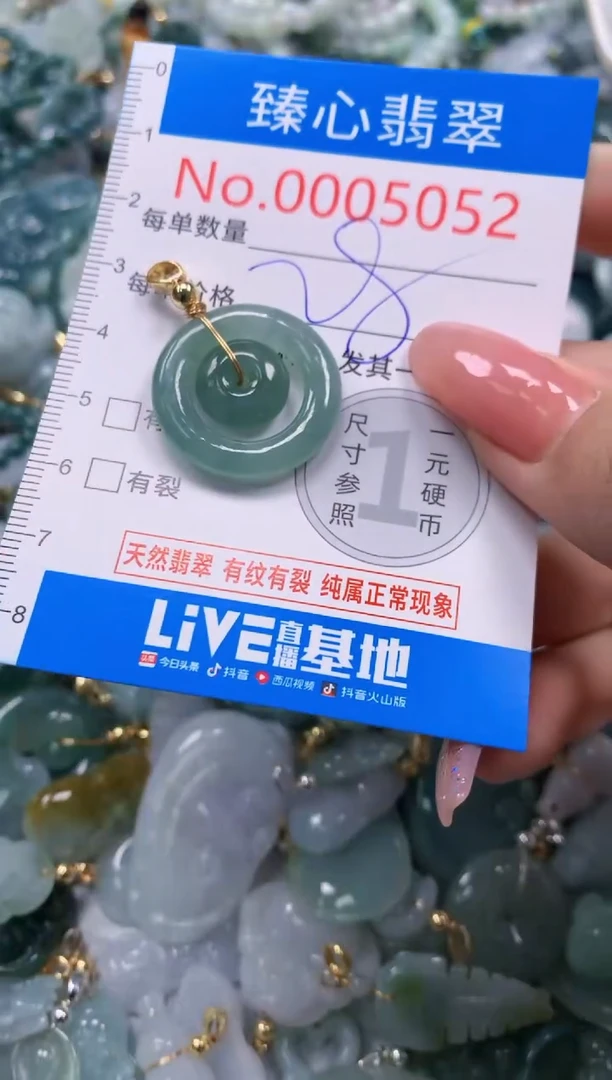 翡翠未镶嵌颈饰5052
