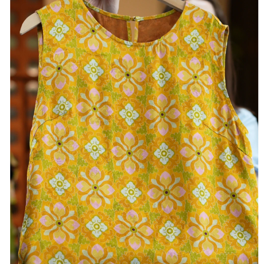 年华<<非遗美学>>时尚减龄双面穿真丝双面穿上衣1187