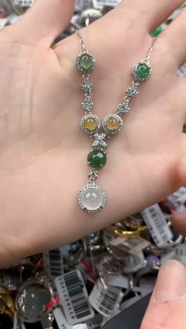 银S925镶嵌戒指翡翠11------3