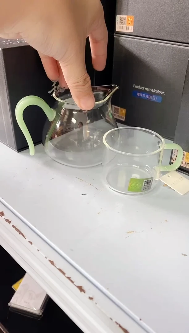 禾器/晶悦茶海/浅玉+清禾杯浅玉一只