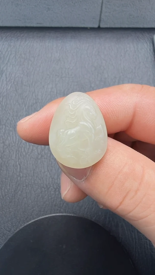 和田玉未镶嵌吊坠(不含链)210生肖马吊坠