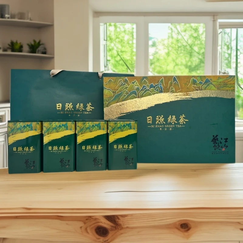 【日照绿茶礼盒】新茶礼盒中秋礼盒送礼高档新茶露天日照绿茶板栗香