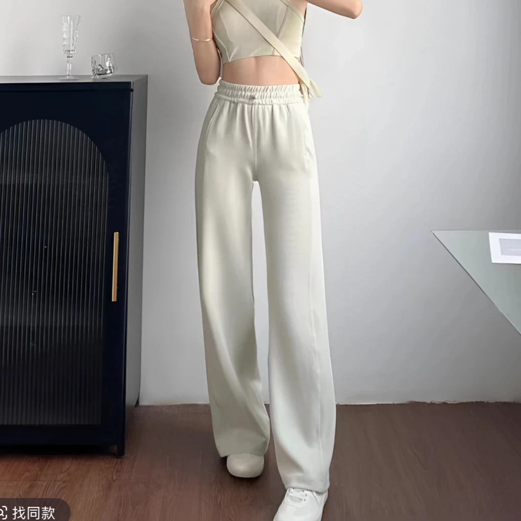 直筒休闲瑜伽裤女士softstreme裤子宽松阔腿运动裤直播